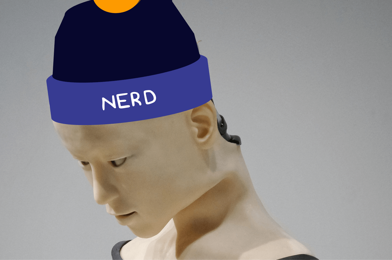 robot with nerd hat representing ai pair programmer